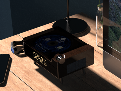 Retro Flip CD Player